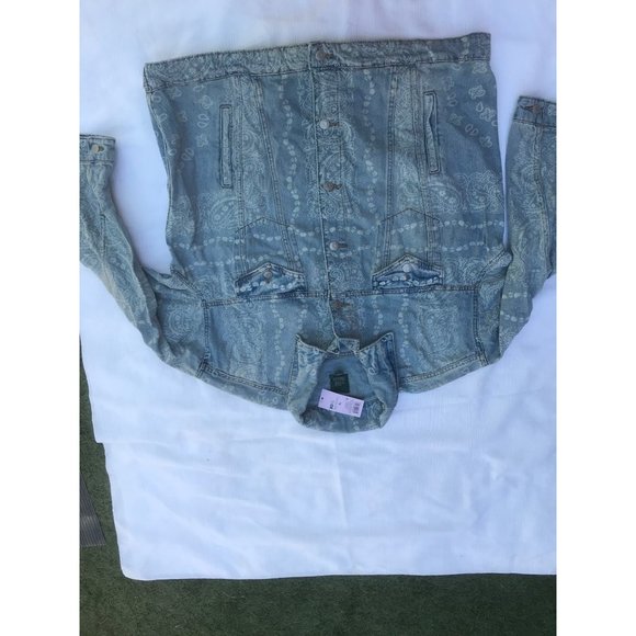 Denim Jean Trucker Boho Jacket Wild Fable NWT Size XL - Picture 5 of 6